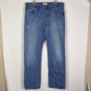 Vintage Levis Jeans Men’s 36x34 Blue 501 Button Fly Straight Denim Pants Western